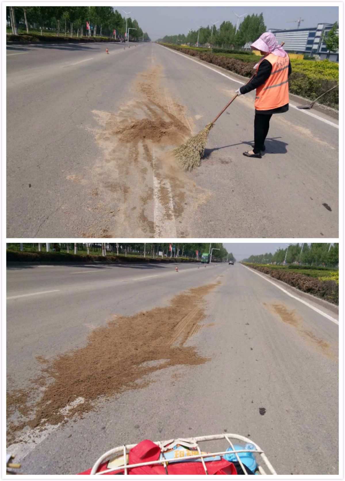 清扫道路渣土